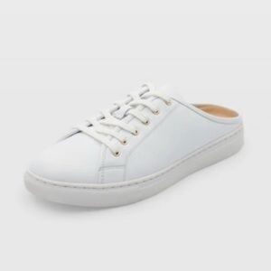 Club Monaco Jamila Leather Slip On Sneakers 7 Leathe
